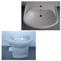 16. Special SPHINX bathroom set washbasin 60cm + WC in White