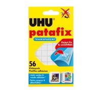 UHU adhesive pad patafix 48815 12x12mm transparent 56 pieces/pack.
