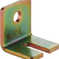 Angle bracket 104 W type 1 can be used with 1 sleeve for rail 100 galvanized